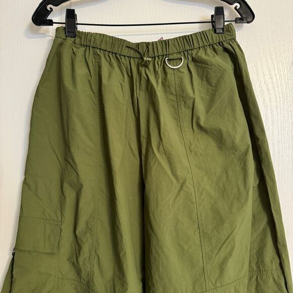 SOLD! Urban Outfitters Jana Nylon Balloon High-Rise Cargo Pant M Green - Picture 5 of 13